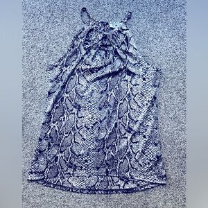 Crazy Train snake print tank top size medium